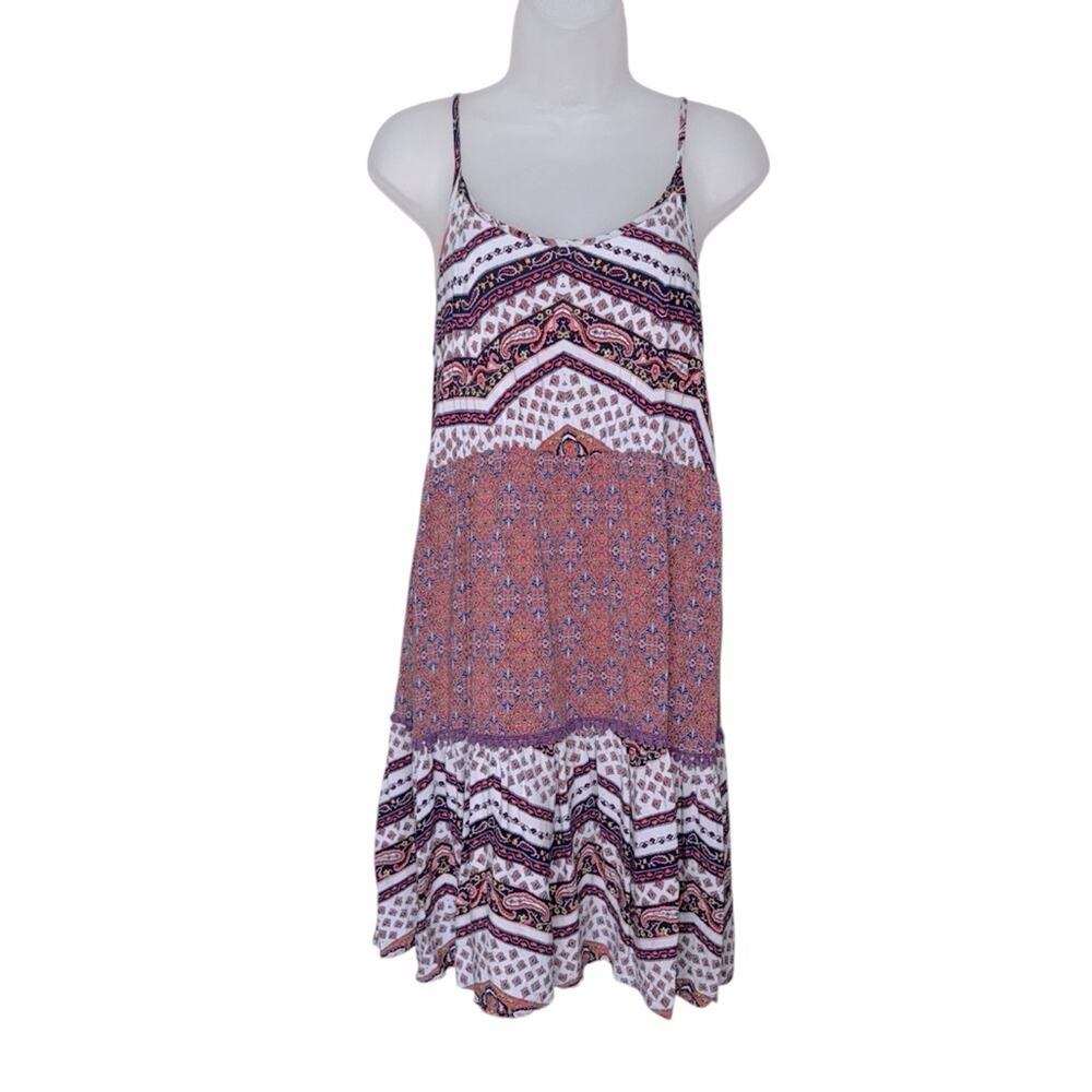 MOSSIMO Women’s Paisley V-Neck Mini Sundress